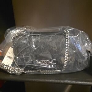 Michael KORS Elegant Black Chain Shoulder Bag